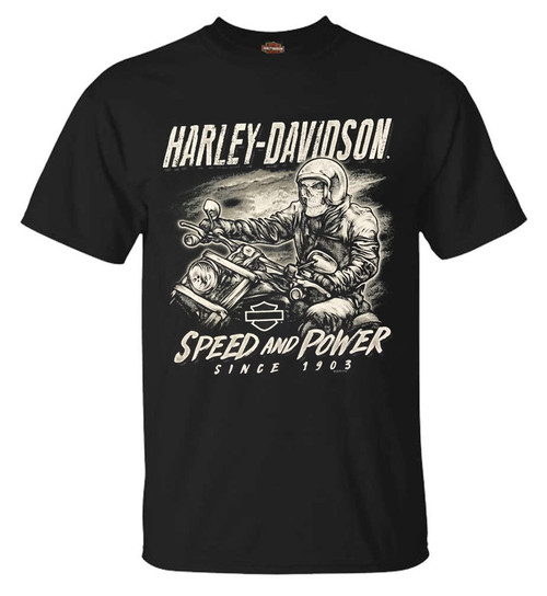 Harley-Davidson® Men's Speed & Power Biker Short Sleeve Cotton T-Shirt ...