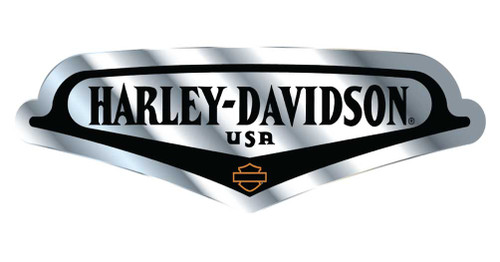 y2k❤️ Harley-Davidson ロゴ 透かし カモ タンクトップ Harley-Davidson Bar & Shield White Die Cutz Window Decal CG3614