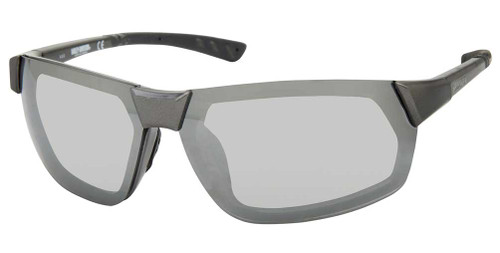 Harley-Davidson® Men's Geometric Metal Sunglasses, Gray Frame/Smoke ...