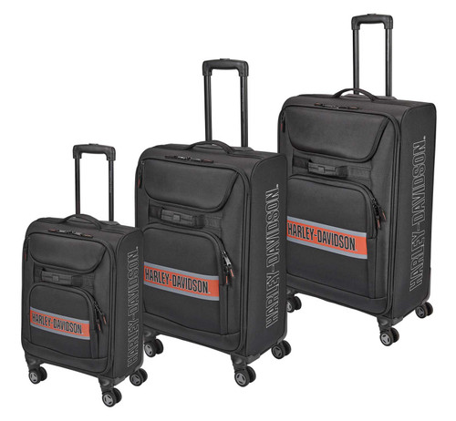 Harley-Davidson キャリーandリュック Harley-Davidson® Onyx Quilted Wheeled Travel Luggage - Sleek