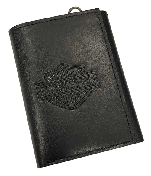 Pre Owned Harley Davidson Snap Biker Wallet Bar & Shield with Stainles –  Darias Accents