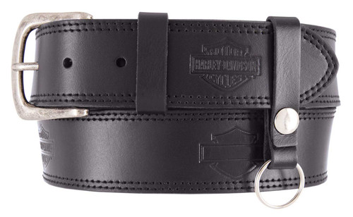 Harley-Davidson Men's Heritage Grooved Roller Leather Belt, Black BMM0 –  Daytona Harley-Davidson