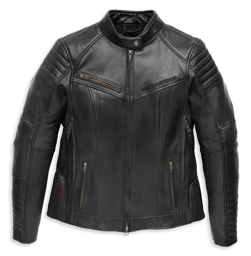 Harley-Davidson® Women's Rhinestone Willie G Skull Leather Jacket