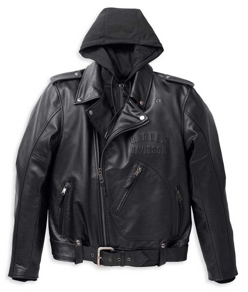 Harley-Davidson ブラック MA-1ジャケット 120周年記念ボンバージャケット ブラック -ハーレーダビッドソン