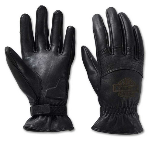 Harley-Davidson® Women's Helm Leather Full-Finger Work Gloves