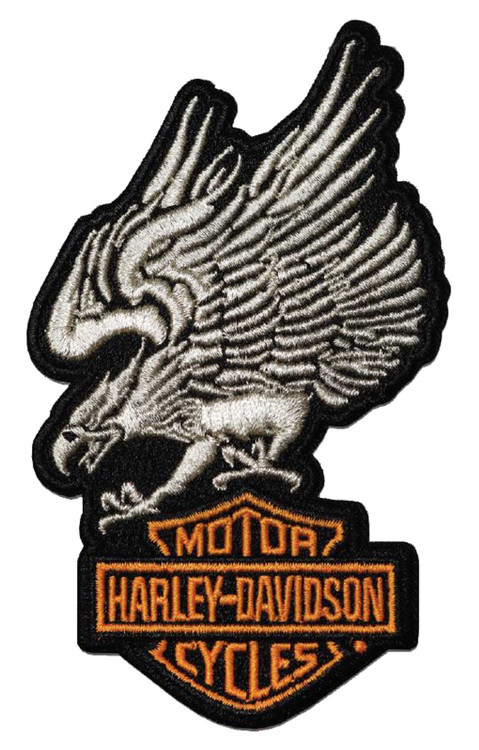Harley-Davidson® 5 in. Embroidered Flathead Rocker Emblem Sew-On