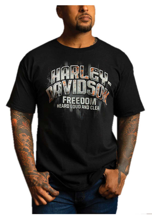 Harley-Davidson® Men's Metallic Short Sleeve Crew-Neck Cotton T