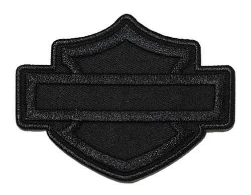 Harley-Davidson® 3.5 in. Black on Black Bar & Shield Logo Emblem