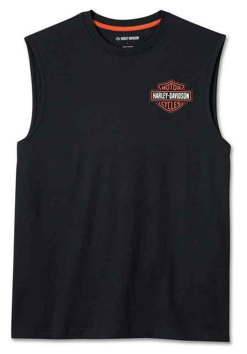 Harley-Davidson® Men's Bar & Shield Sleeveless Muscle Tee - Black 99050 ...