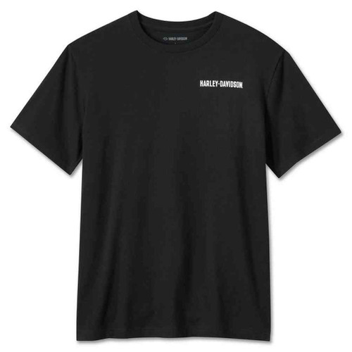 ★Harley Davidson★ Open BS Silk Short Sleeve T-Shirt Black 99087-24vm__1__04651.