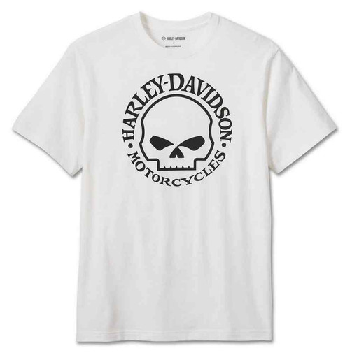 Harley Davidson ★【ウォッシュ Tシャツ】Willie G. Skull Harley-Davidson® Men's T-Shirt, Hand Made Willie G Skull