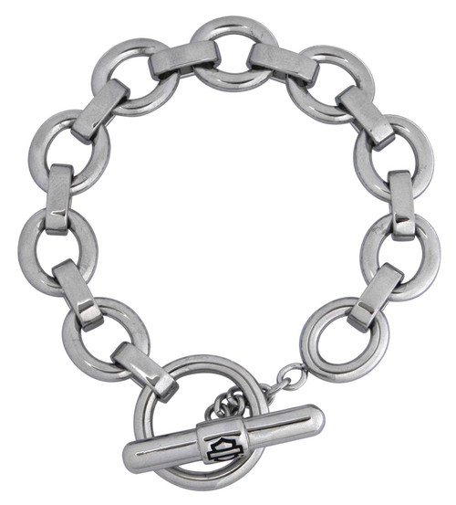 Harley-Davidson® Women's Bar & Shield Logo Toggle Bracelet
