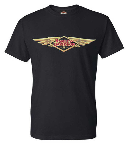 harley-davidson tシャツ Harley-Davidson® Men's 120th Anniversary Wings Short Sleeve