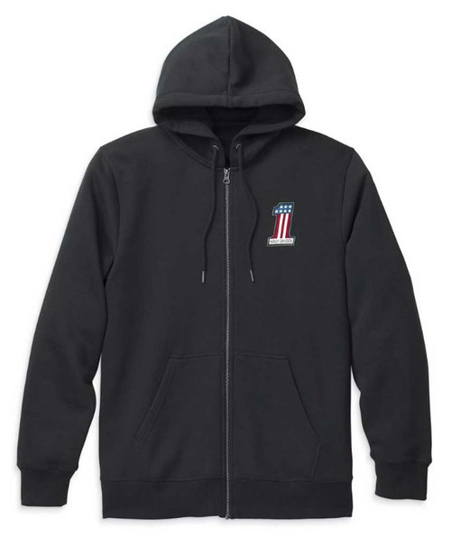 トップス Harley Davidson Full-Zip Hooded Jacket Harley-Davidson® Men's Willie G Skull Logo Zip-Up Hoodie