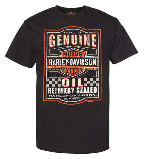 Harley-Davidson® Men's Genuine Oil Bar & Shield Logo Cotton Tee