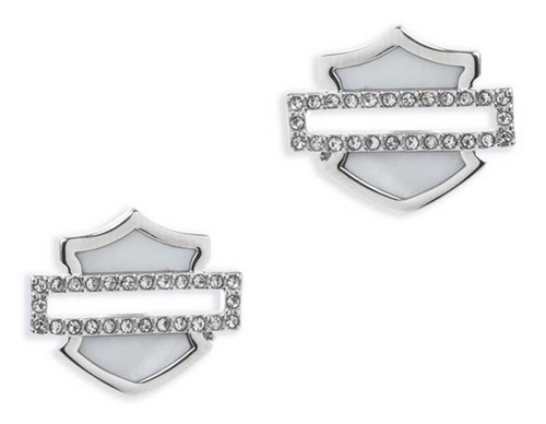 Harley-Davidson® Women's Mother of Pearl Bar & Shield Logo