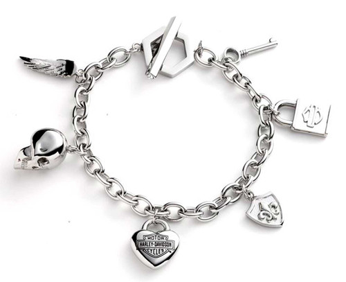 Harley-Davidson® Women's 7.5 in. Logo & Motif Charm Toggle