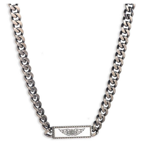 Harley Davidson Deadlock Wings Padlock Chain ネックレス Amazon.com: Harley-Davidson Men's Deadlock Wings Padlock