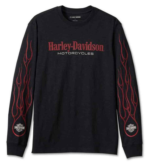 Harley-Davidson フレイムデザイン Tシャツ XL Harley Davidson - XL Harley-Davidson フレイム ファイヤー T