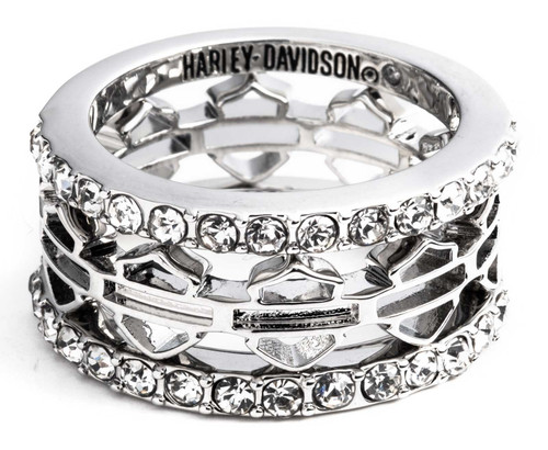 Harley Davidson Bar & Shield バイクチェーン リング Harley-Davidson® Men's Stainless Steel Chain Bar & Shield