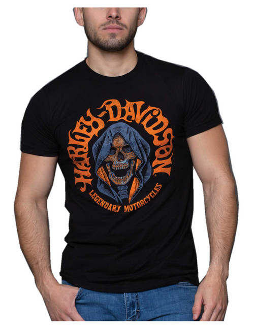 Harley-Davidson® Men's Retro Reaper Skull Crew-Neck Short Sleeve T