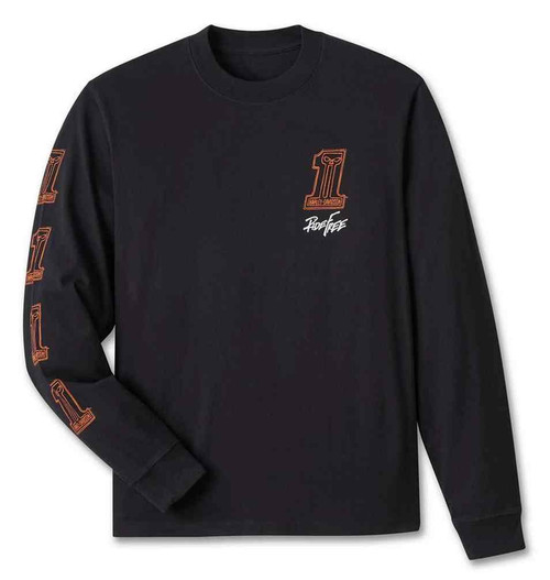 Harley-Davidson® Men's Lightning Crest 1/4 Zip Cadet