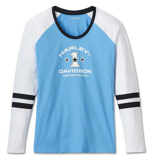 Harley-Davidson® Women's First-Class Long Sleeve Raglan Colorblock