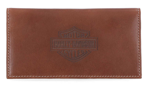 Harley-Davidson® Men's Laser Bar & Shield Rodeo Bi-Fold Leather Wallet ...