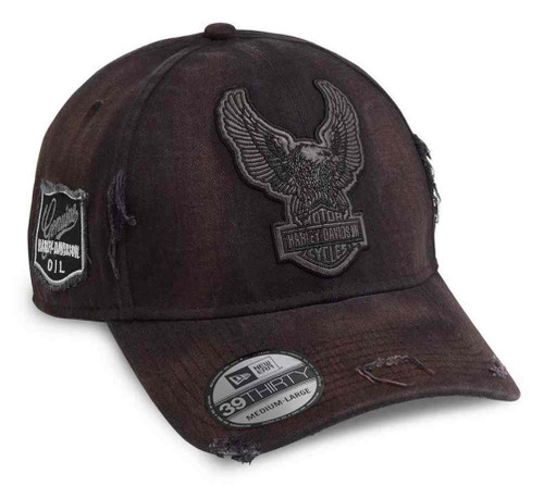 Harley-Davidson® Mens Upright Eagle Patch Fitted 39THIRTY Baseball