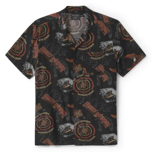 Harley-Davidson Tシャツ 2XL Harley-Davidson® Men's 80s Tank Aloha Short Sleeve Shirt