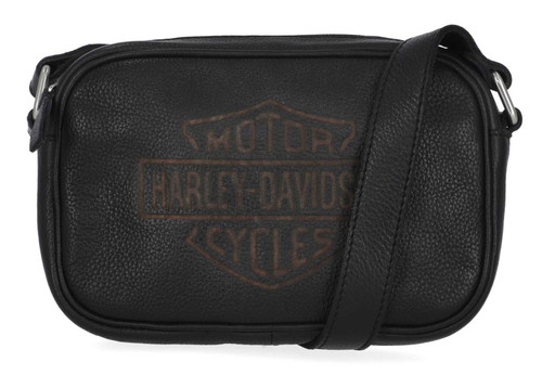 Harley-Davidson® Women's Traditional B&S Logo Leather Crossbody