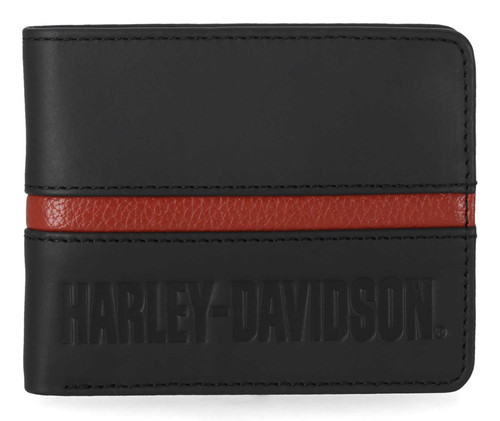 Harley-Davidson® Men's H-D Center Block Passcase Bi-Fold Leather