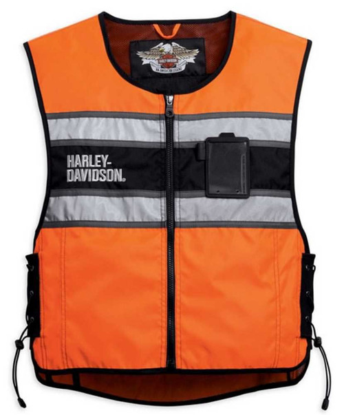 Harley-Davidson® Men's Hi-Vis Orange Riding Vest 98172-08VM