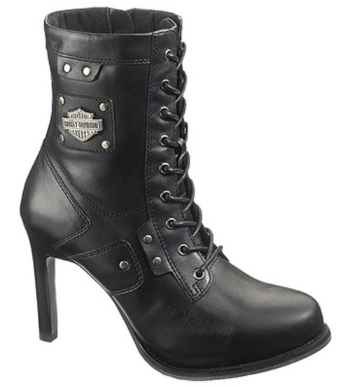 Harley-Davidson® Women's Vikki Black Boots, 6-Inches with 3.75