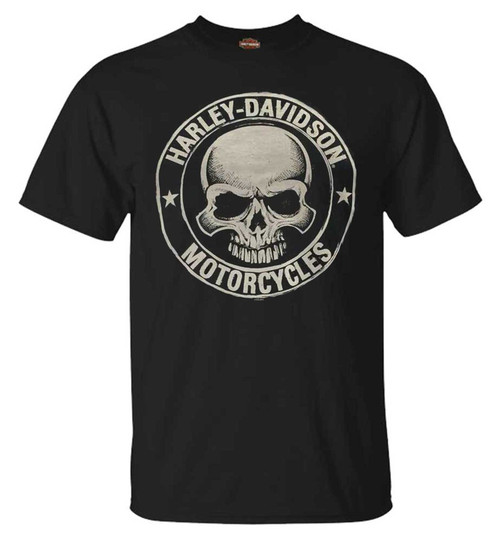 Harley-Davidson Mens Two Wheel God Skeleton Rider Black Short Sleeve T-Shirt Harley-Davidson Mens Two Wheel God Skeleton Rider Black Short Sleeve T-Shirt
