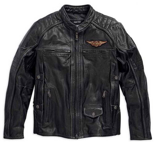 Harley-Davidson® Men's Triple Vent Detonator Distressed Leather