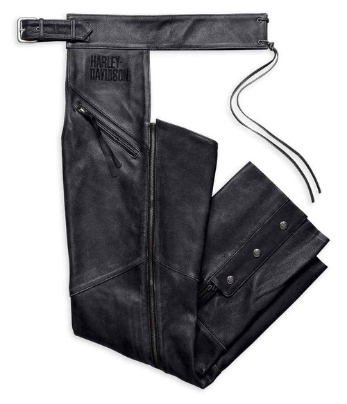 HARLEY-DAVIDSON　[98100-16VM]　レザーチャップス XLサイズ　アメリカン Harley Davidson Deluxe Leather Chaps 98100-16VM Mens Size Large | eBay