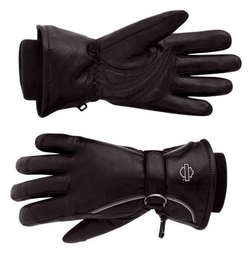 Harley-Davidson® Womens Windshielder Gauntlet Leather Riding