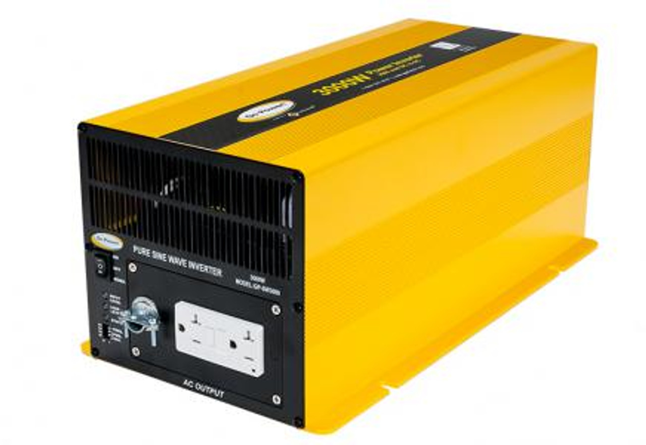 Go Power! GP-SW3000-12 3000W 12V Pure Sine Wave Inverter w/GFCI