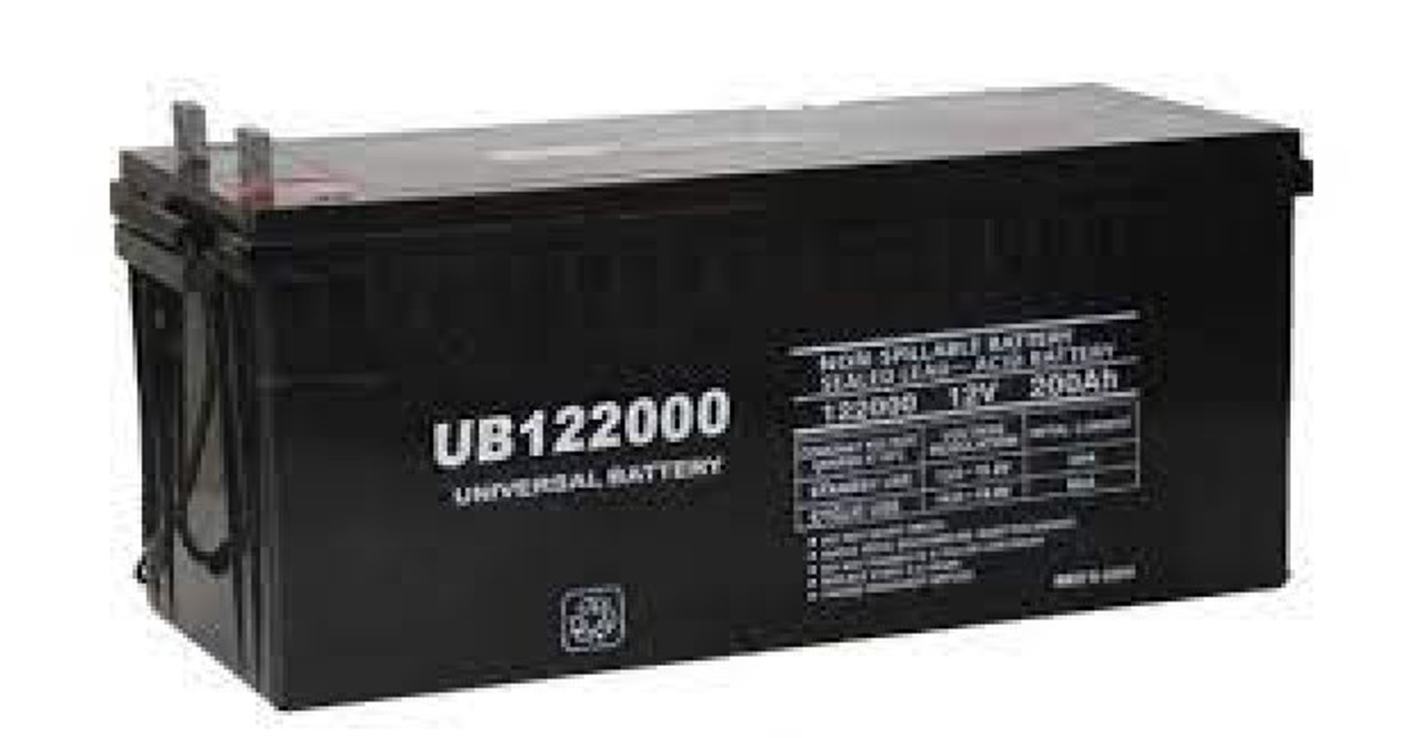 UPG Universal® UB122000 12V 200Ah Deep-Cycle No-Spill AGM Solar Battery