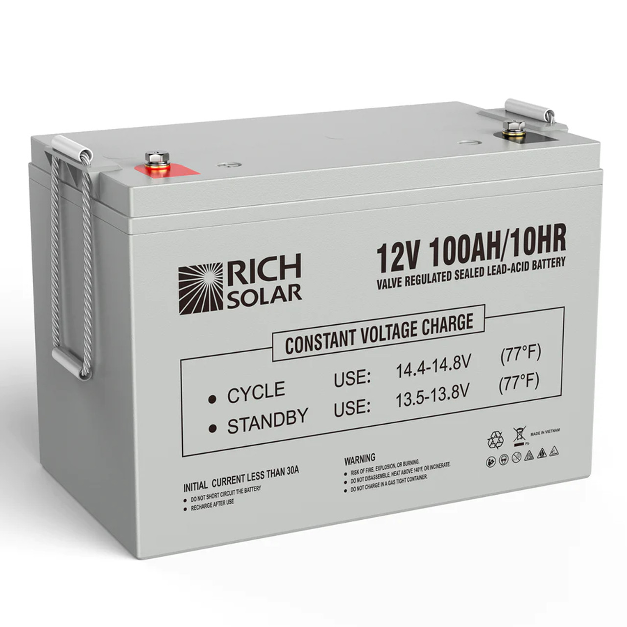 AIMS AGM 12V 100Ah Deep Cycle Battery Heavy Duty Solar Battery -  ShopSolar.com