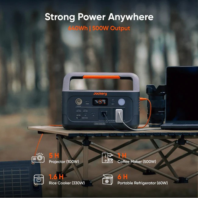 Jackery Explorer 600 v2 | Portable Power Station 640Wh | 500W Output