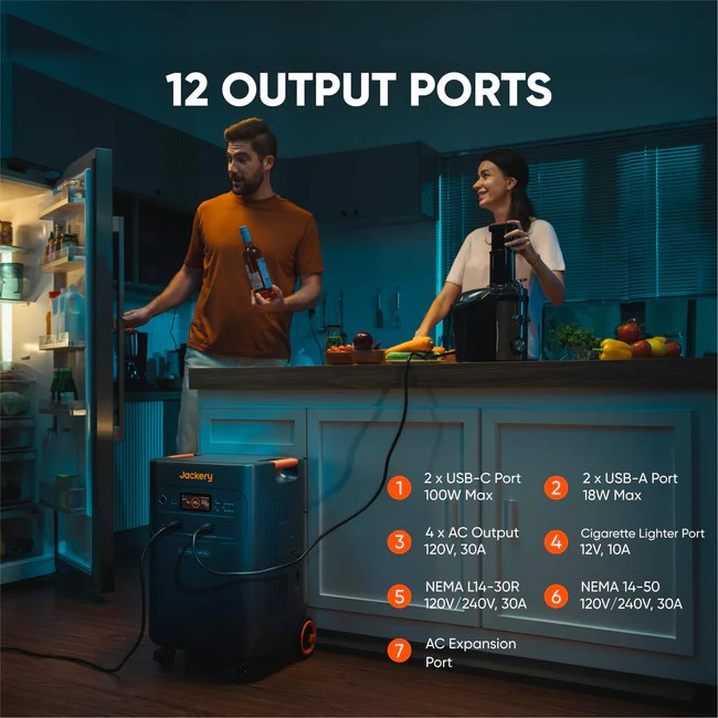 Jackery Explorer 5000 Plus | Whole Home Backup 5040Wh | 240V Dual