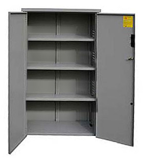 MidNite Solar MNBE-C8D 4-Shelf 34x15.25x55 Battery Box Enclosure