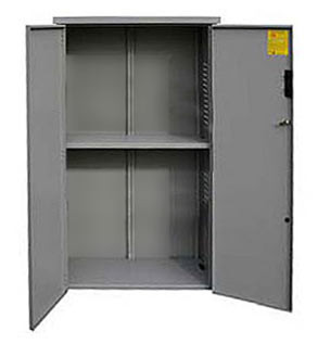 MidNite Solar MNBE-CL16 2-Shelf 34x15.25x55 Battery Box Enclosure