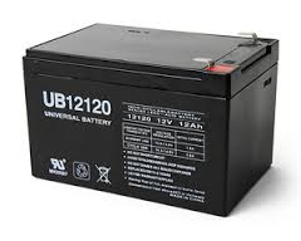 UPG Universal® 12V 12Ah Sealed Deep-Cycle VRLA/AGM Battery (UB12120)