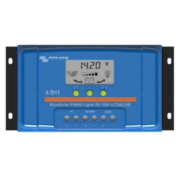 Victron Energy SCC040010050 BlueSolar 10 Amp 48V PWM-LCD Charge Controller