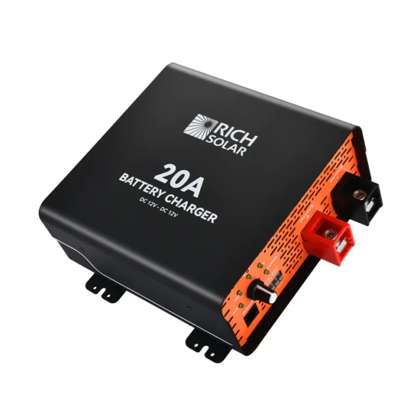 12V 20A DC-DC Battery Alternator Charger for RV, Van, Boat, Off-Grid