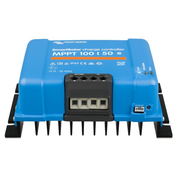 Victron Energy SCC110050210 SmartSolar 50 Amp 12/24V MPPT 100/50 Charge Controller (Front) Victron Energy SCC110050210 SmartSolar 50 Amp 12/24V MPPT 100/50 Charge Controller (Front)