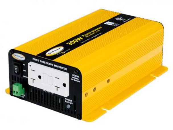 GO POWER! 300W Pure Sine Wave Inverter - 12V